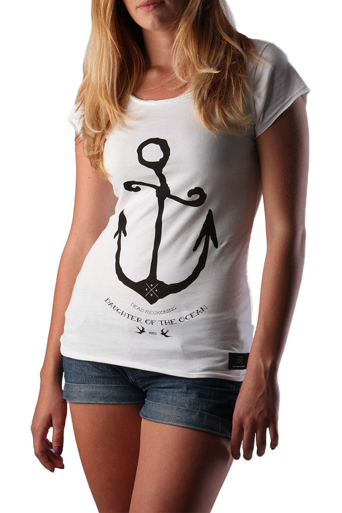 Dead Reckoning, Ladies Tee, Cotton, Anchor, Sparrow, Ocean, South African, Clothing, Brand