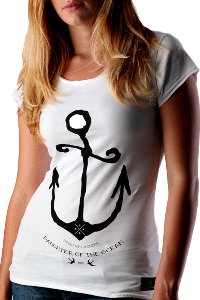 Dead Reckoning, Ladies Tee, Cotton, Anchor, Sparrow, Ocean, South African, Clothing, Brand